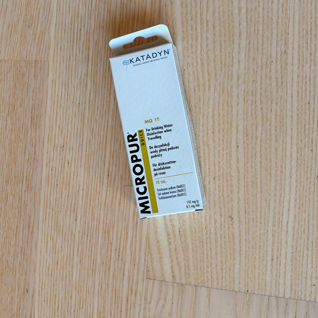 Katadyn Micropur Quick, 70 tabletter i Bereds beredskapsväska