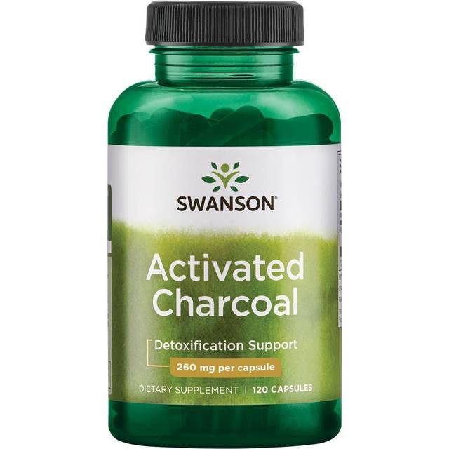 Swanson Aktivt Kol 260mg 120 st