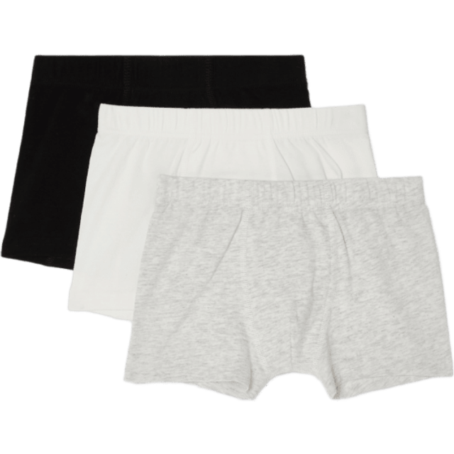Å KIDS Boxershorts Freddy 3-Pack Kalsonger Svart/Vit/Grå