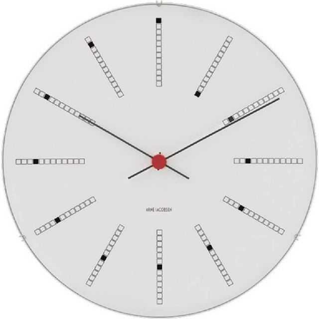 Arne Jacobsen Bankers White Väggklocka 29cm