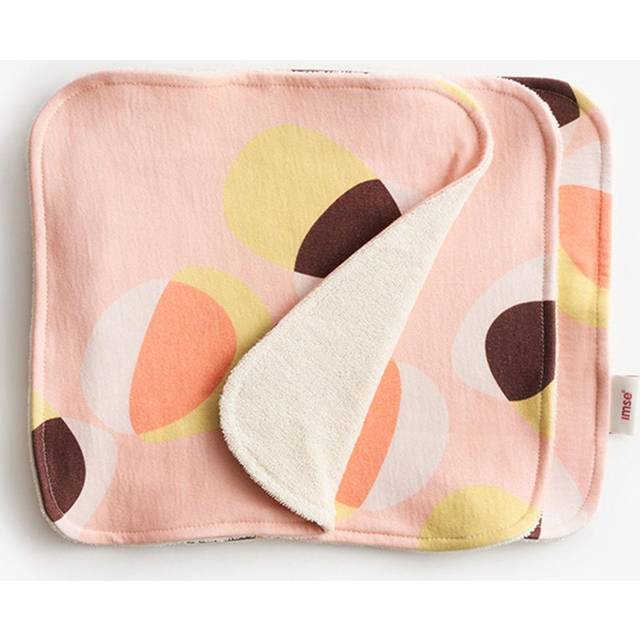 ImseVimse Reusable Face Wipes Pink Hoop 3-pack
