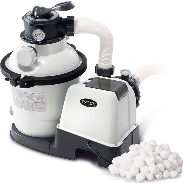 B2X Sandfilterpump med filterkulor 5 700 L/h