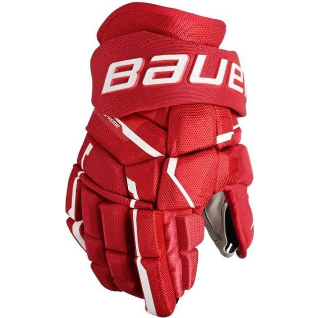 Bauer Supreme MACH Senior Ishockeyhandskar Red