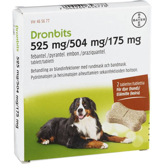 Bayer Dronbits 525mg/504mg/175 2 Tablets