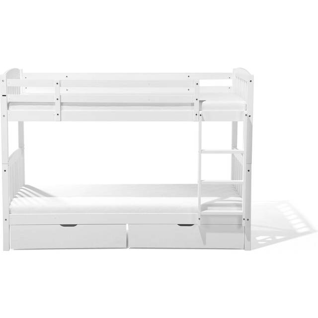 Beliani Revin with Drawers Våningssäng 90x200cm