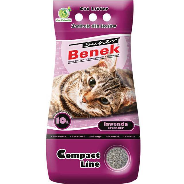 Benek Super Kattsand Compact Lawenda (2x10 l)