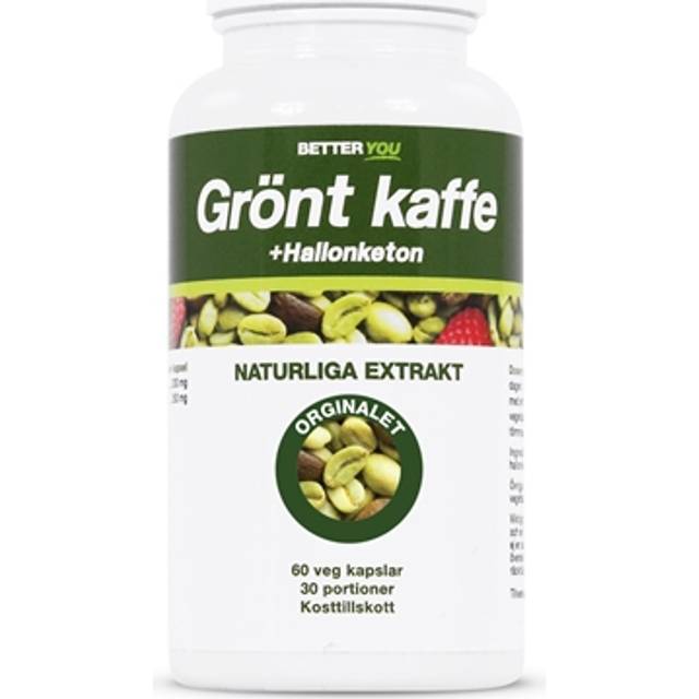 Better You Grönt Kaffe + Hallonketon 60 st