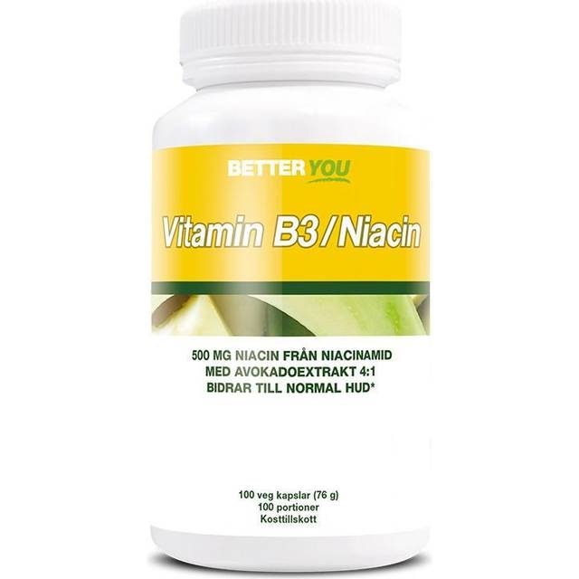 Better You Vitamin B3 Niacin 100 kapslar