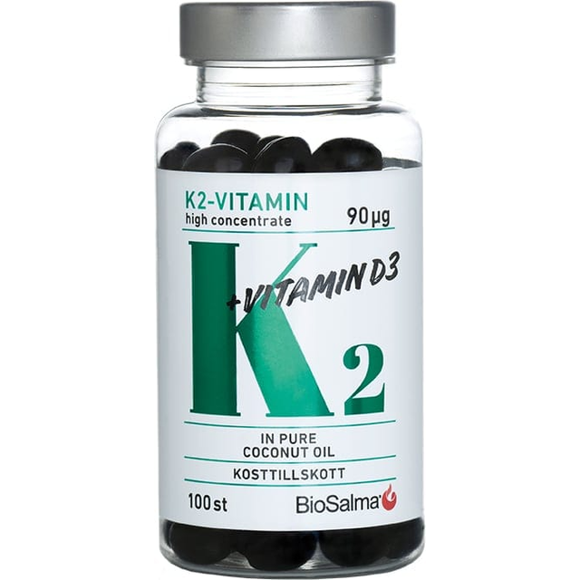 BioSalma K2 90µg + Vitamin D3 100 st