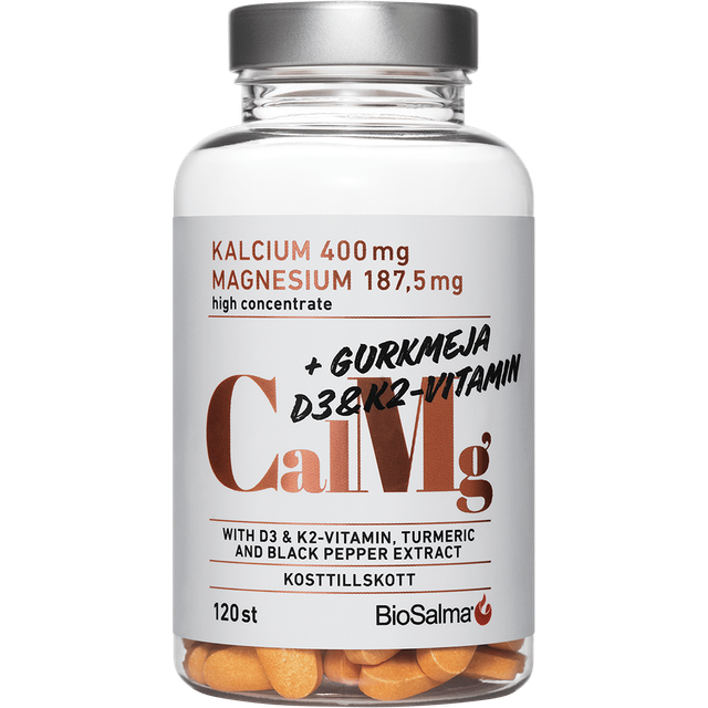 BioSalma CalMg + K2 & Gurkmeja 120 st