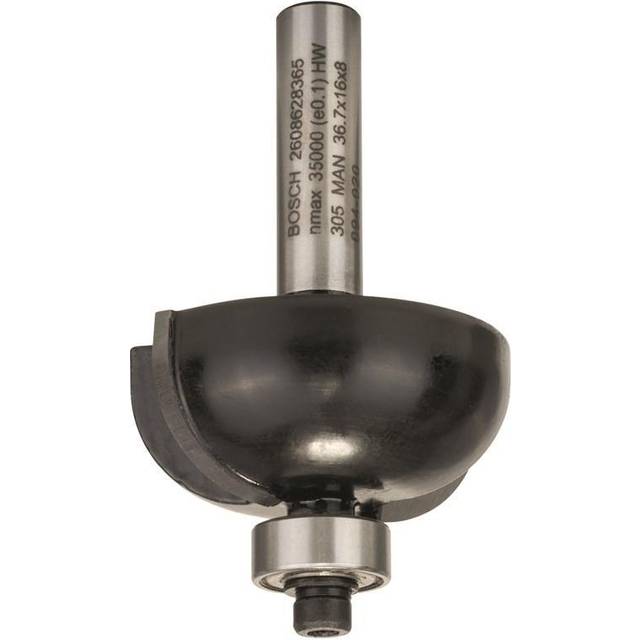 Bosch 2608628365 Hålkälsfräs med styrkullager 12 x 16 mm