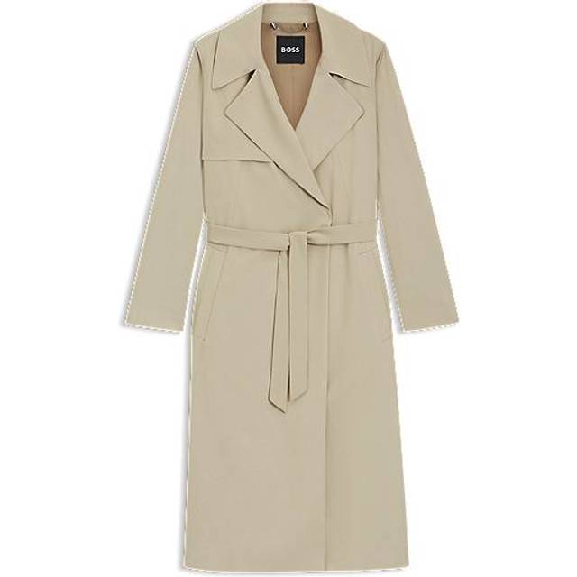 BOSS Trenchcoat med tygbälte