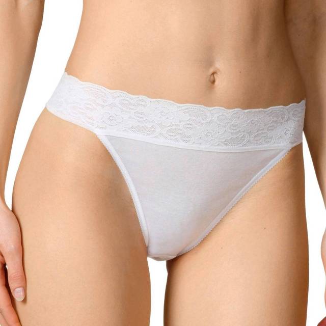 Calida Lycraspitze Tanga - Vit