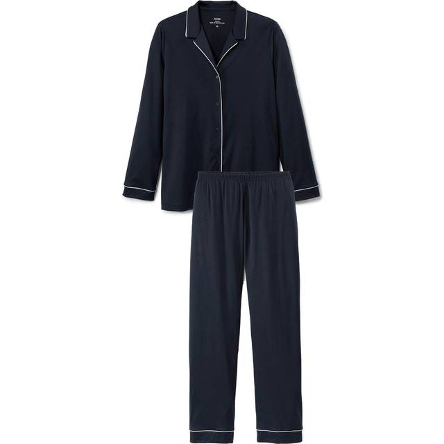 Calida Night Lovers Pyjamas Dark Lapis Blue