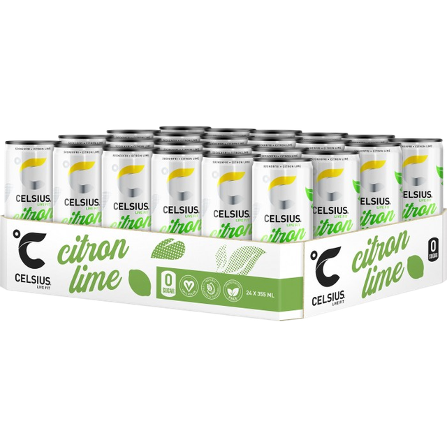 Celsius Citron & Lime Energidryck 24 st
