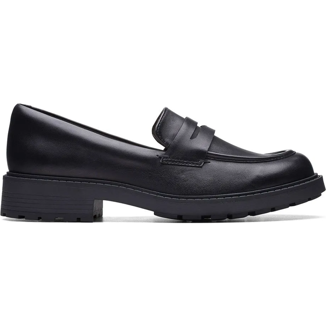 Clarks Orinoco2 Penny Svarta loafers skinn