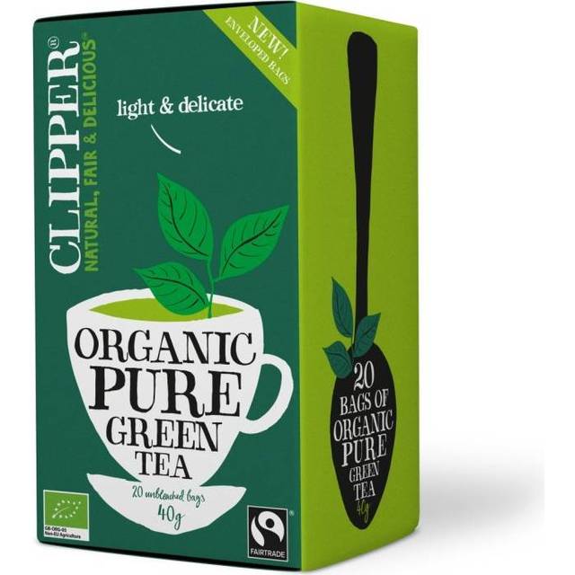 Clipper Ekologiskt Rent Grönt Te 40g 20 st