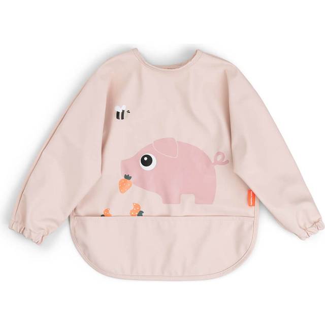 Done by Deer Haklapp med ärm Tiny Farm Powder Rosa