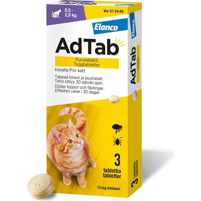 Elanco AdTab Chewable 12mg 3 Tablets