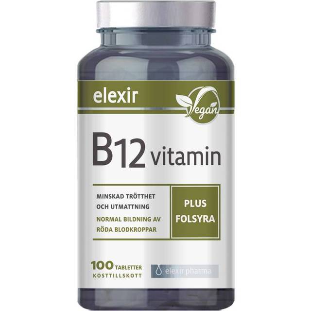 Elexir Pharma Vitamin B12 100 tabletter