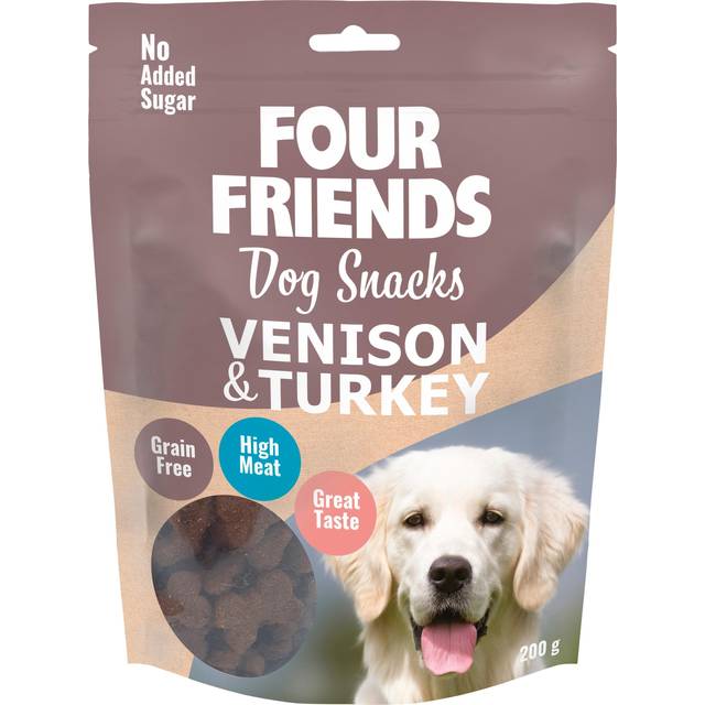 Four Friends Snacks Venison & Turkey Hundgodis