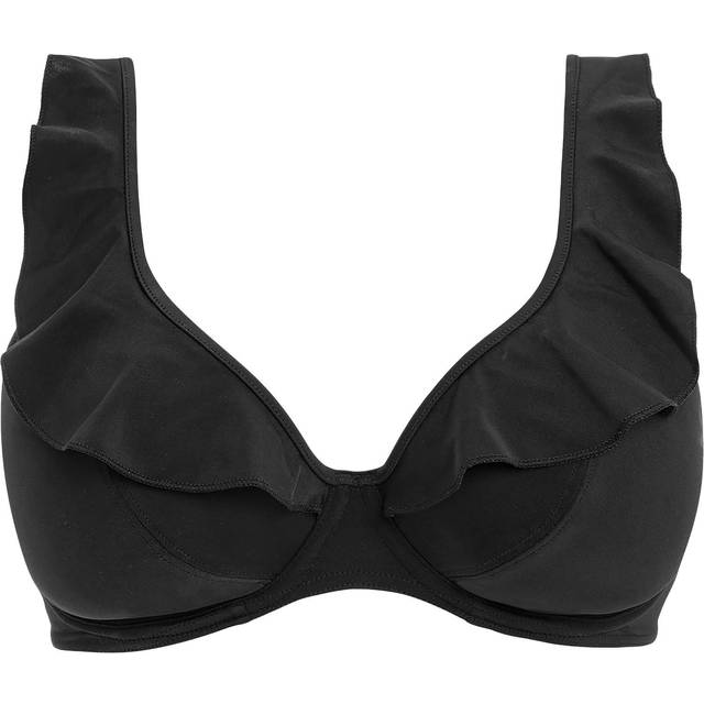 Freya Jewel Cove Bikiniöverdel Volang Svart