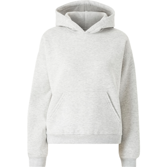 Gina Tricot Basic Original Hoodie - Lt Grey Melange