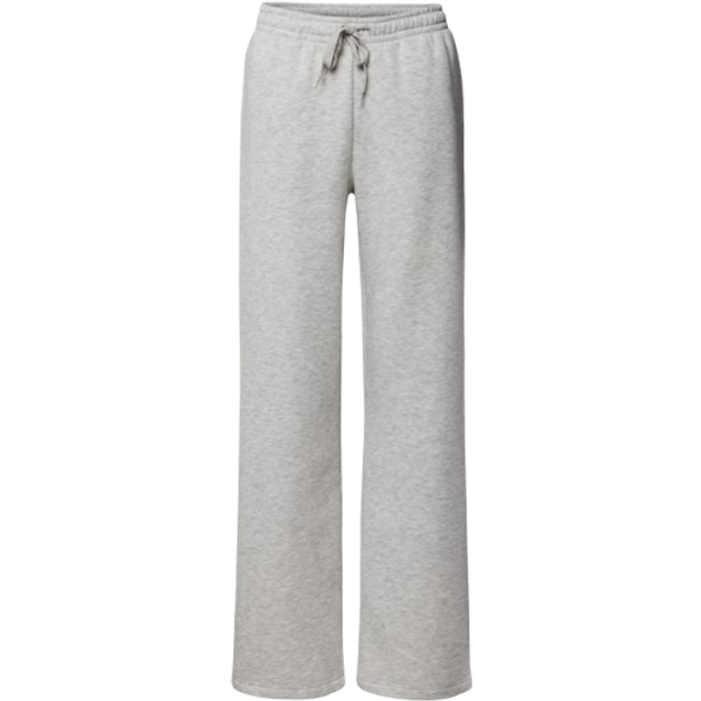 Gina Tricot Basic Straight Sweatpants - Grey Melange