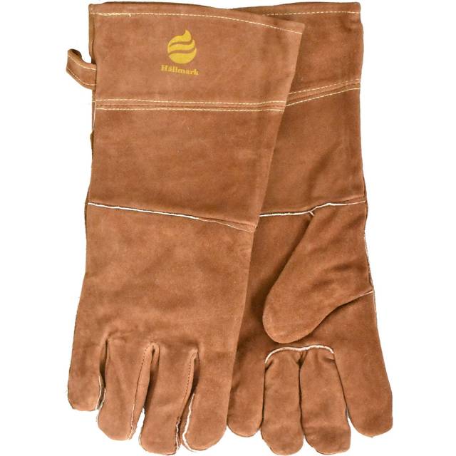 Hällmark Grillhandskar Läder Brun (40x)