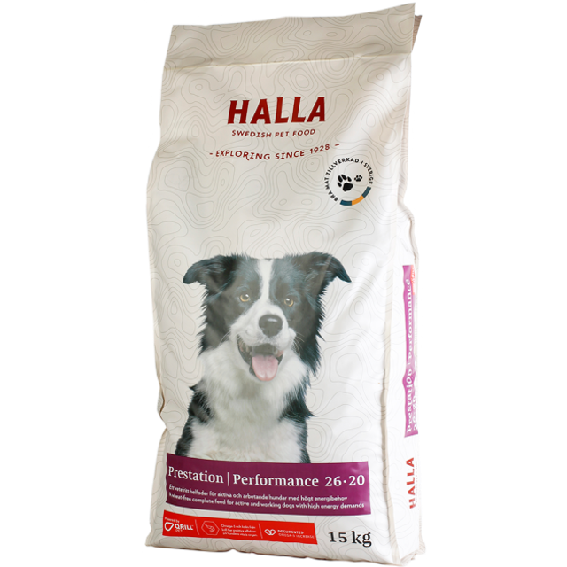 Halla HUNDFODER PRESTATION PERFORMANCE 26-20 15KG