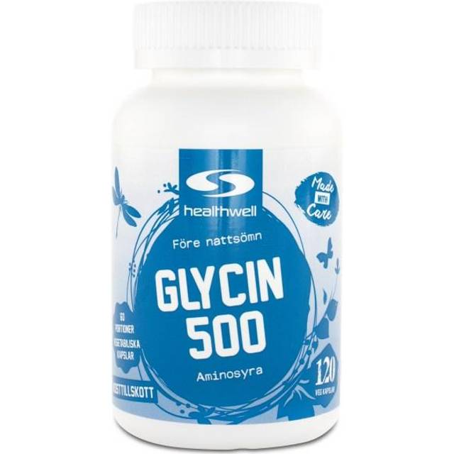 Healthwell Glycine 500mg 120 st