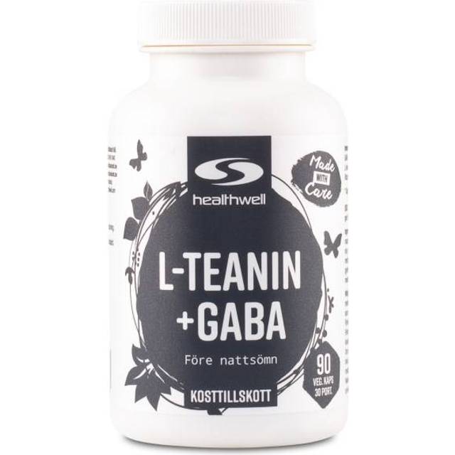 Healthwell L-Teanin + GABA 90 kapslar