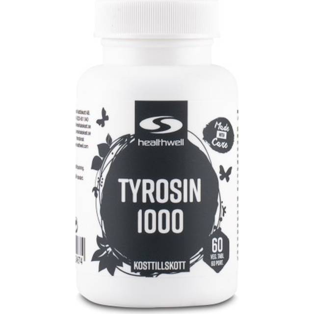 Healthwell Tyrosin 1000mg 60 st