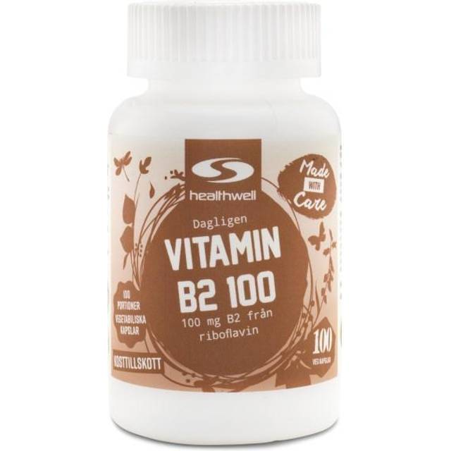 Healthwell Vitamin B2 100mg 90 kapslar