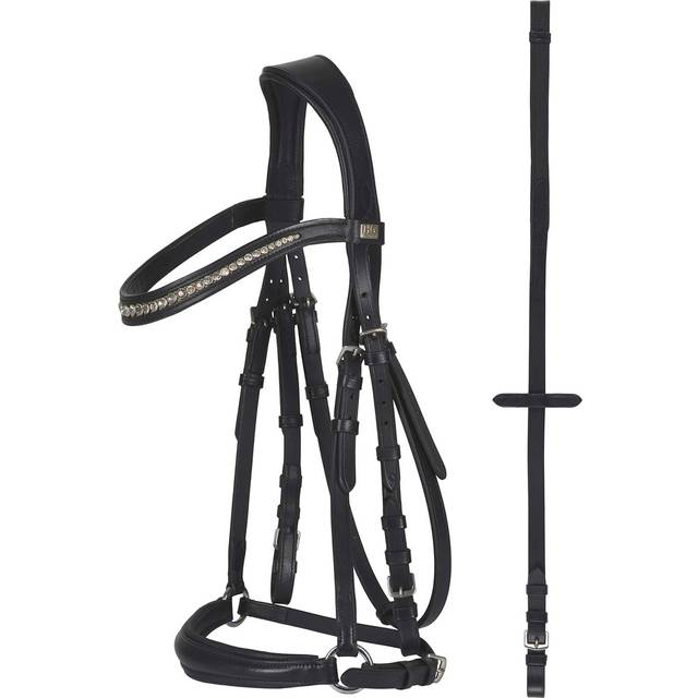 Horse Guard Träns med Tyglar Cryll 20.1 HG Svart X-Full