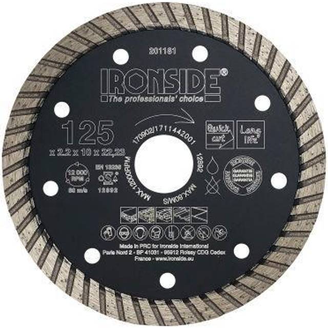 Ironside 201181 Diamantkapskiva 125x22,23x2,2 mm