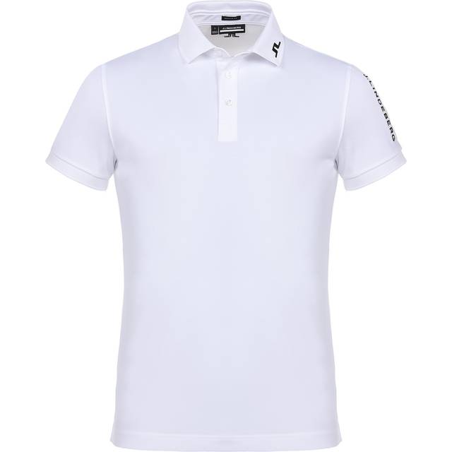 J.Lindeberg Tour Tech Reg TX Jersey Polo Shirt Men, White