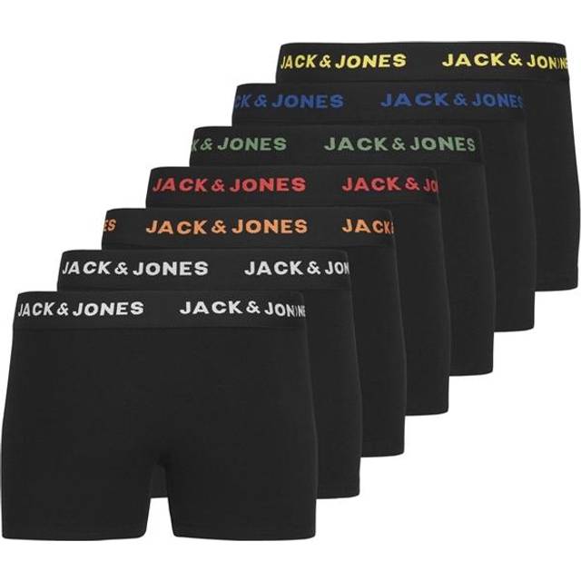 Jack & Jones Boys Basic Boxer Shorts 7-pack - Black