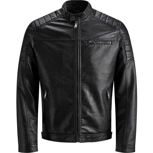 Jack & Jones Imitationsskinnjacka - Svart