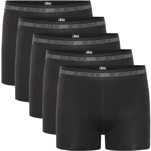 JBS Kid's Bamboo Boxers 5-pack - Black