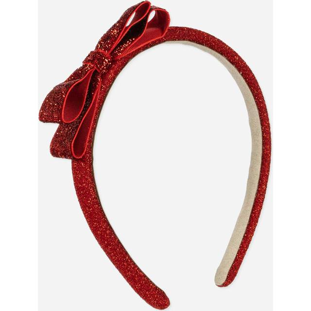 Konges Sløjd Hårband Velour Rosett - Röd