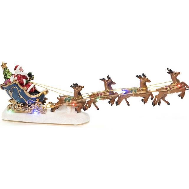 Konstsmide Tomte i Släde Dekorationsfigur 14cm