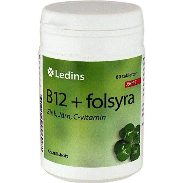 Ledins B12+Folsyra 60 st