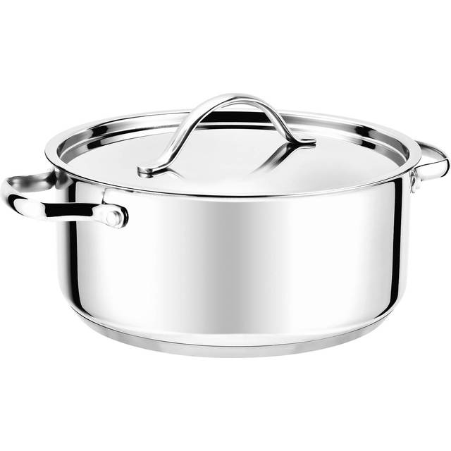 Modern House Gryta Rix 4.7l Stål Blank Ø24cm med lock