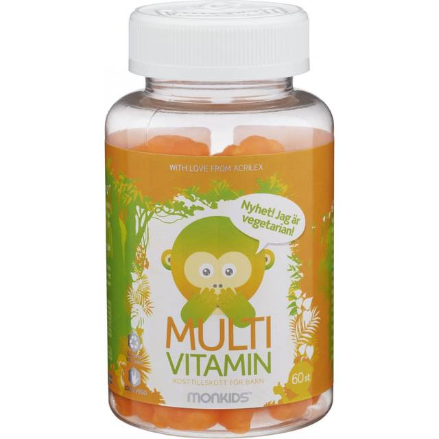 Monkids Multivitamin Apelsin 60 st