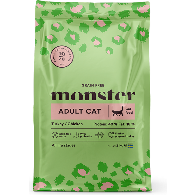 Monster Grain Free Adult Chicken & Turkey Kattfoder 2