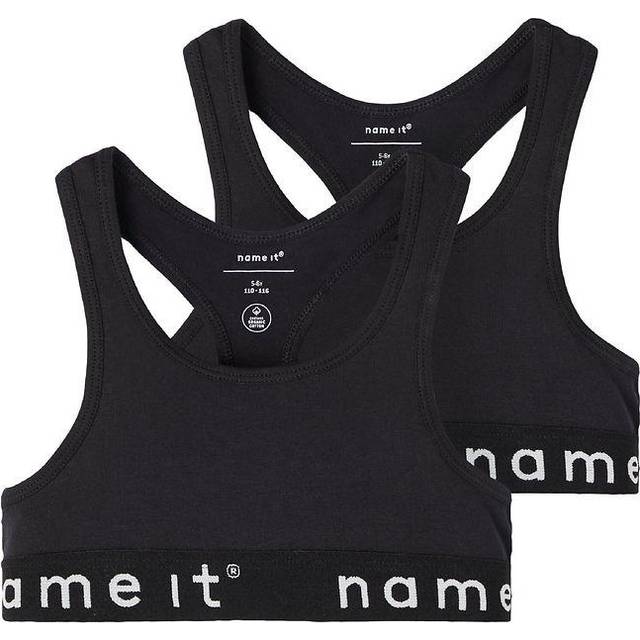 Name It Kort topp ärmlös 2-pack - Svart (13208835-970041)