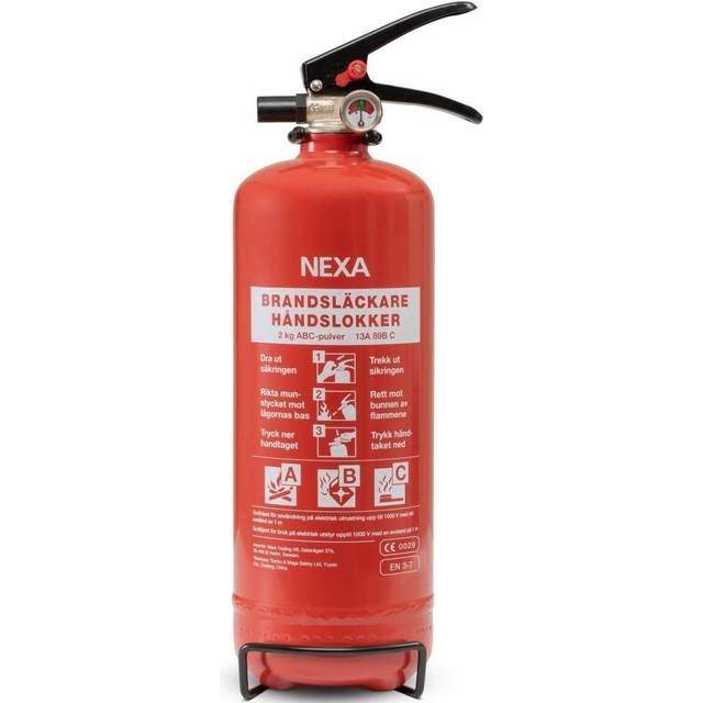 Nexa Brandsläckare Pulver 2kg Röd