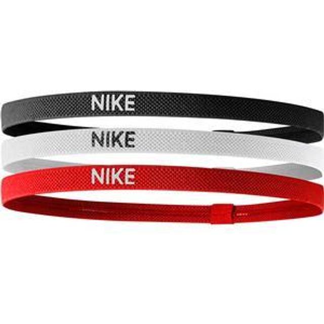 Nike Elastiska Hårband 3-pack - Black/White/University Red