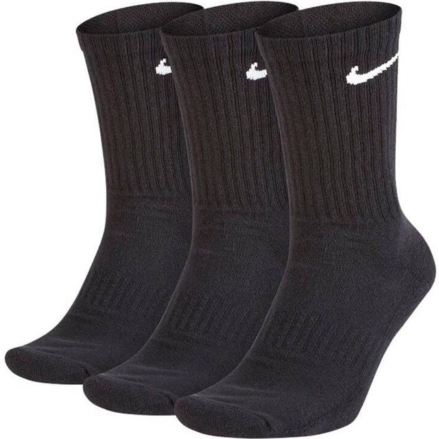 Nike Value Cotton Crew Training Socks 3-pack, Black/White